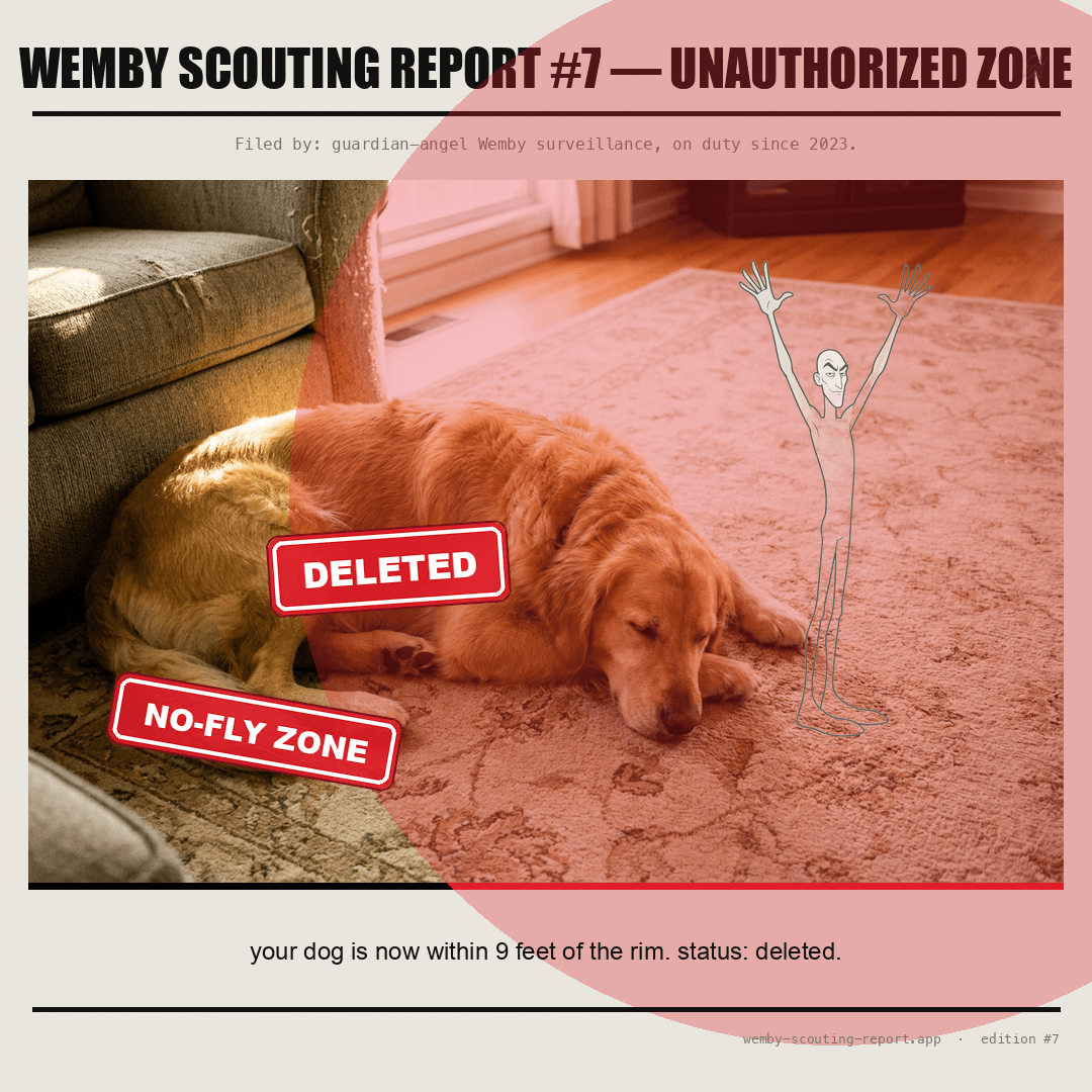 Sample WEMBY SCOUTING REPORT card 2